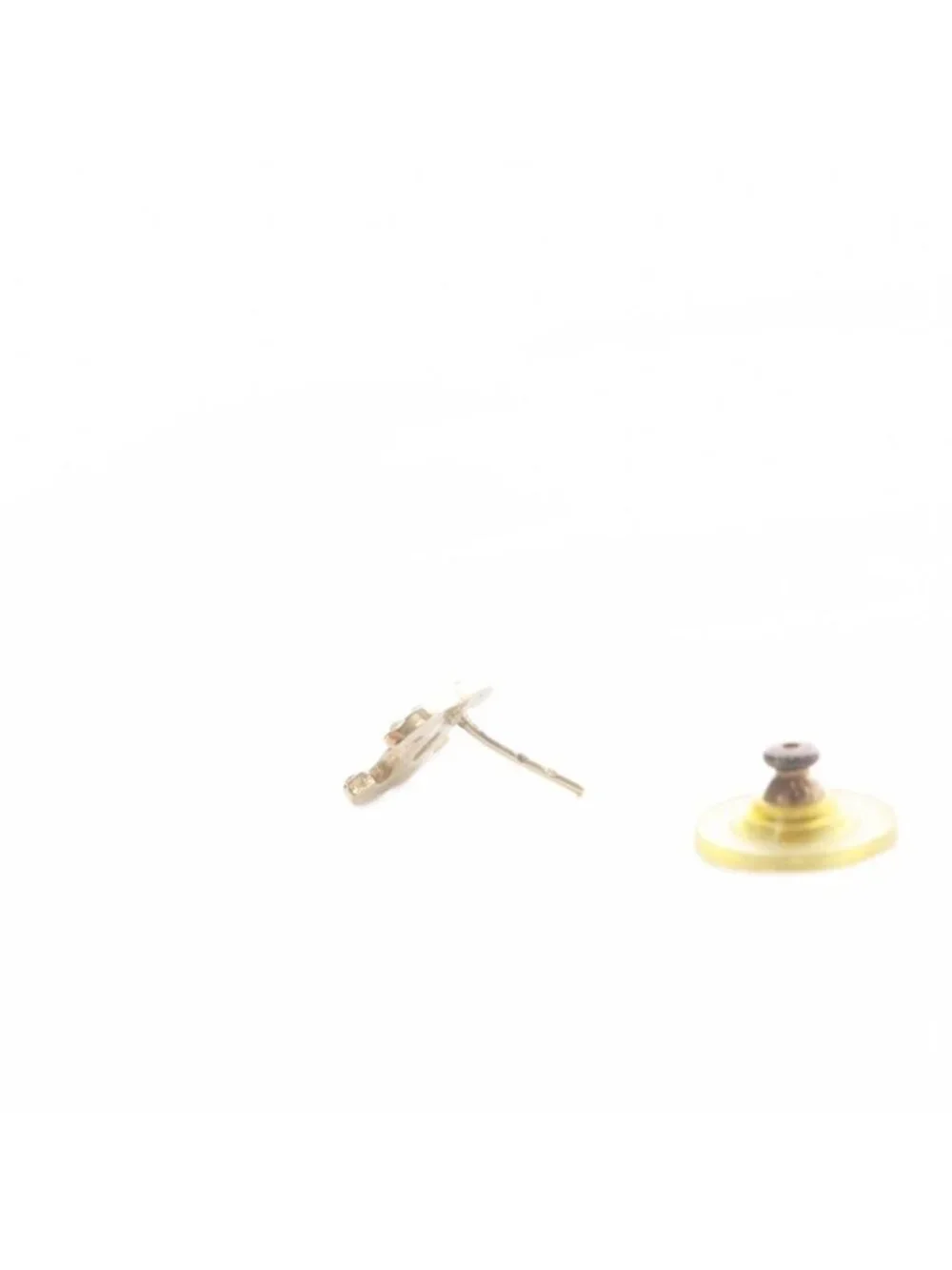 Chanel Rhinestone CC Logo Earrings Gold